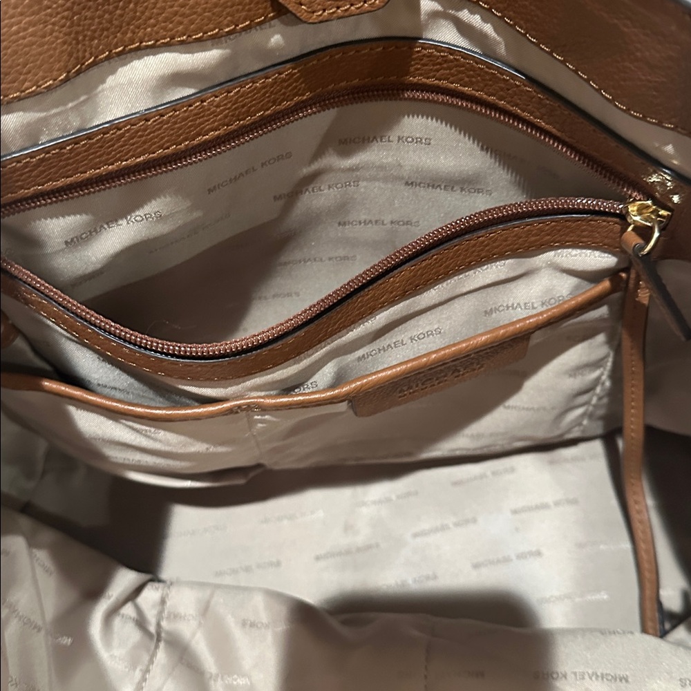Michael Kors  Leather Shoulder Bag with Gold Accents - Picture 8 of 8